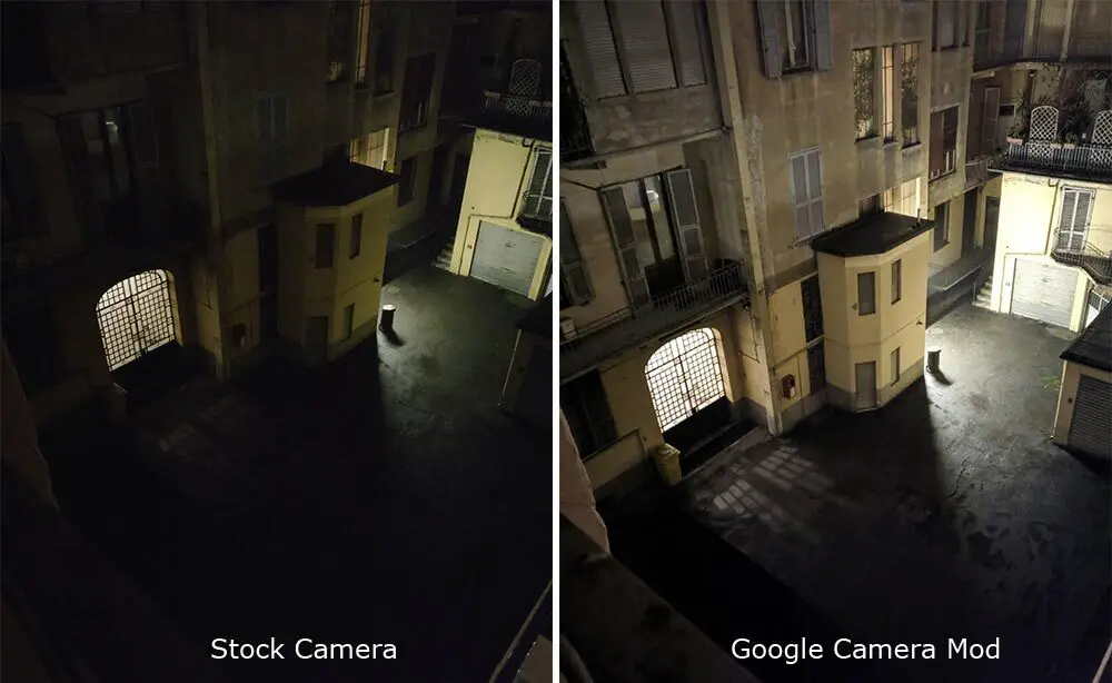 Night Sight Compare Samples