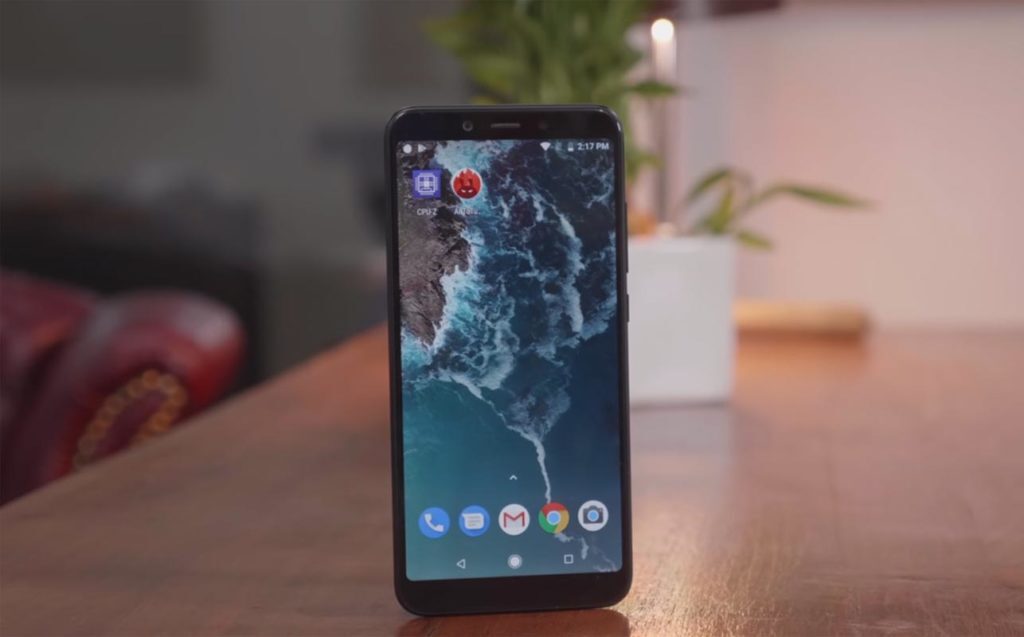 Xiaomi Mi A2 in table