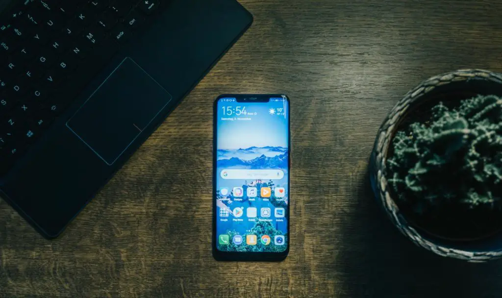 Huawei Phone on the Table