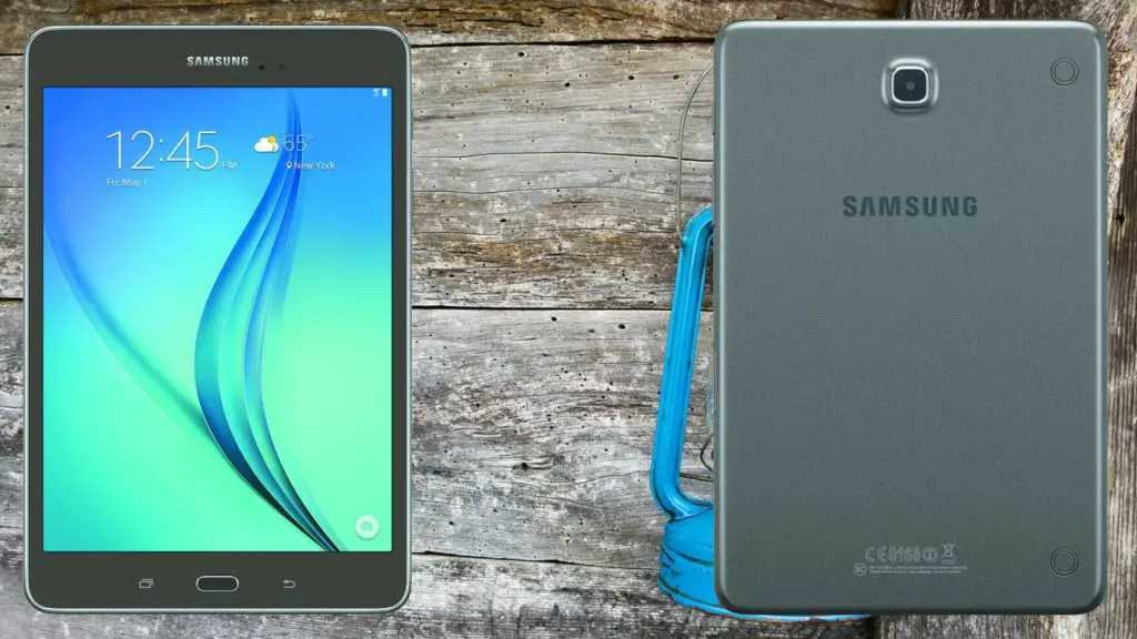 Samsung Galaxy Tab A 8 0 2015 with lantern light Background