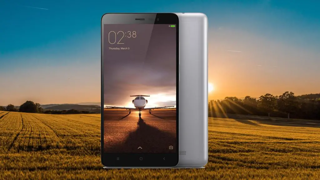 Xiaomi Redmi Note 3 with Field Background