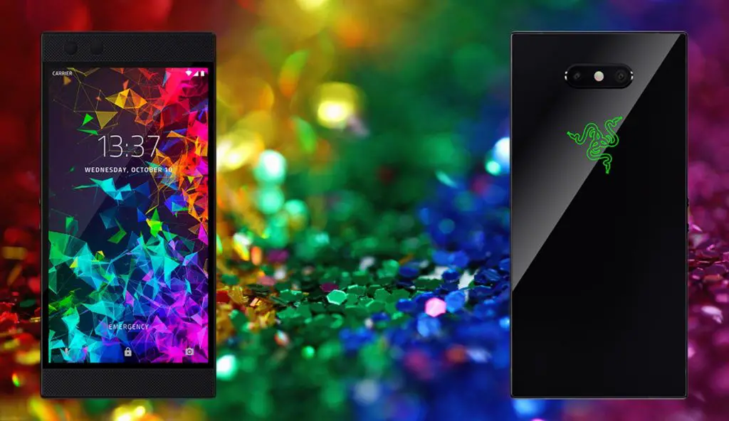 Razer Phone 2 with Multi Colour Small Glass Particles