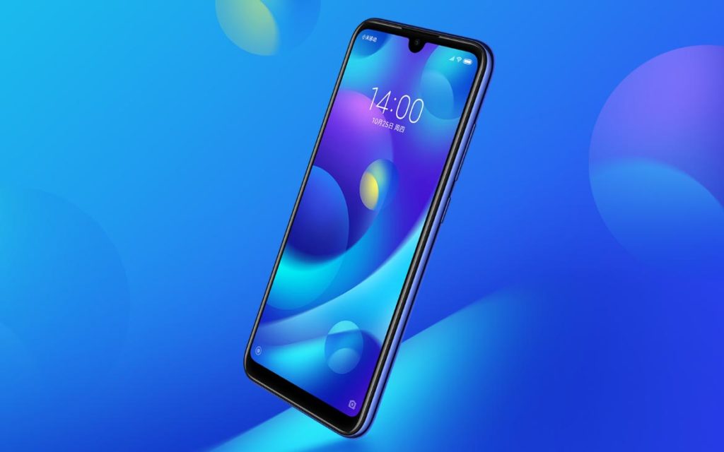 Xiaomi Mi play with Blue Bubbles Background