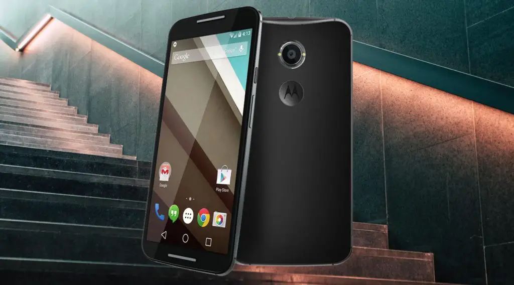 Moto X 2014 With Stairs Background