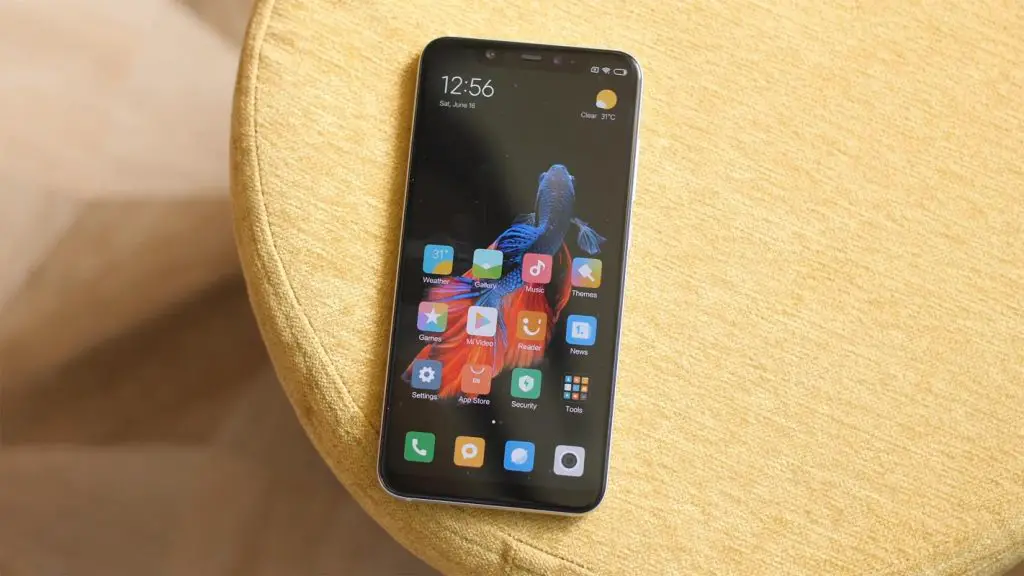 Xiaomi Mi 8 on the Couch