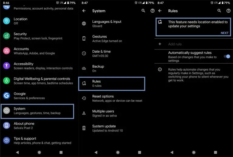 How to Setup Rules in Google Pixel Mobiles? - Android Infotech