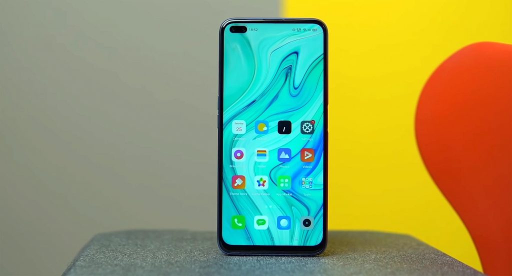 Realme X50m 5G Front Side on the Table