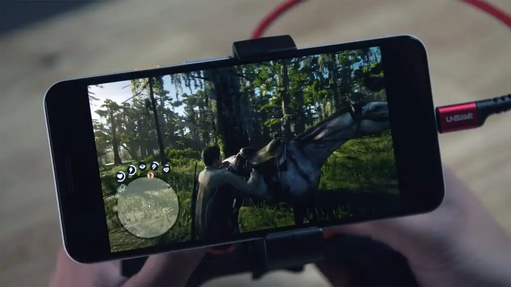 Reddead Redemption in Google Stadia Mobile version