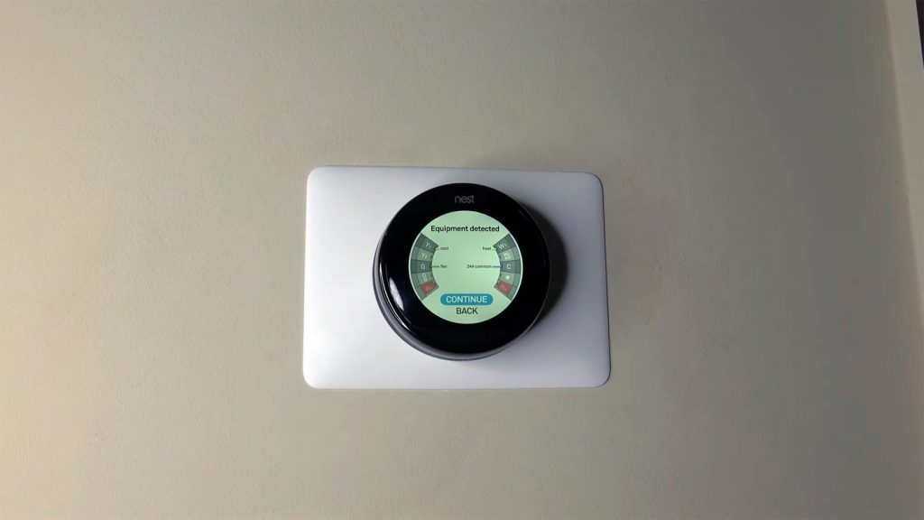 Nest Thermostat in the Wall