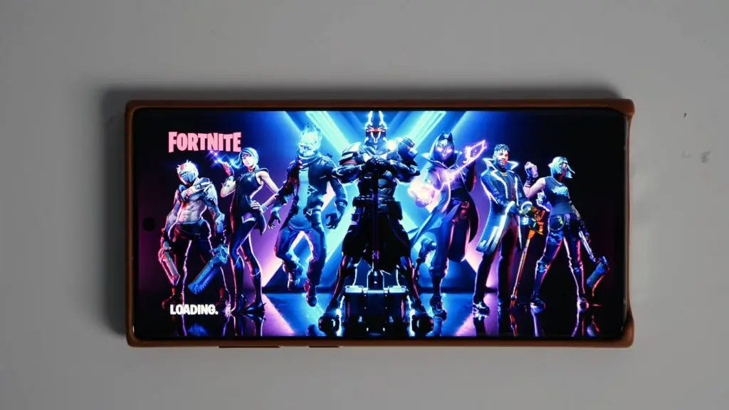 Fortnite Load Screen In Samsung Galaxy Note 20