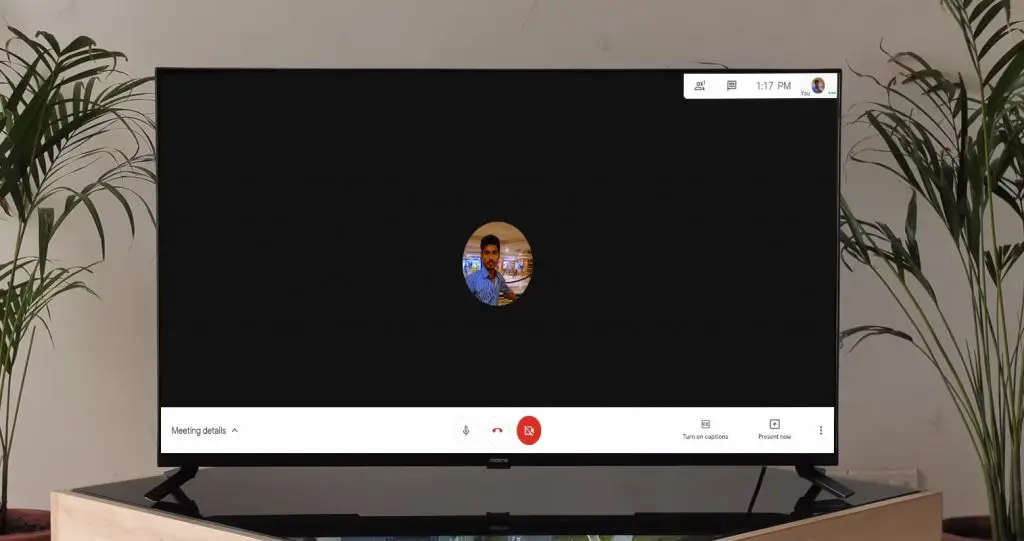 Google Meet cast to Android TV Chromecast