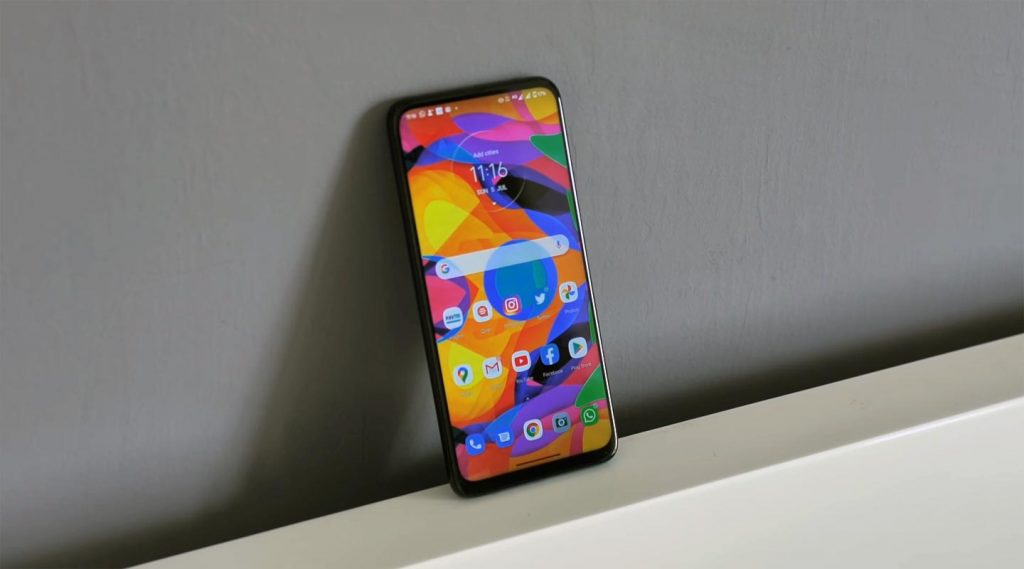 Motorola One Fusion Plus Sliding in Wall