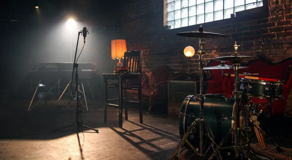 Musical Instruments in the Studio on Spot light