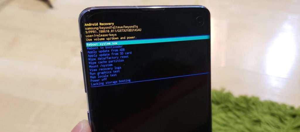 samsung a50 boot menu