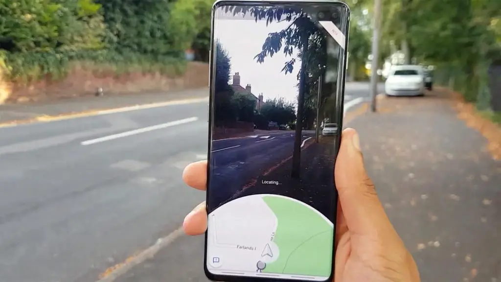 Google Maps Live view in Samsung Galaxy S20 Plus