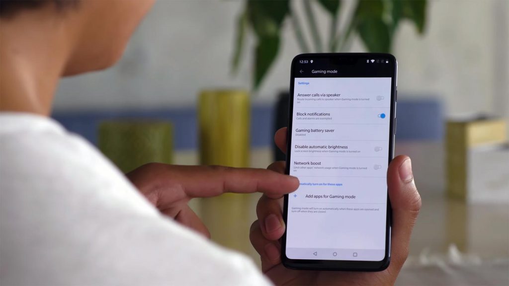 OnePlus 6 Gaming Mode