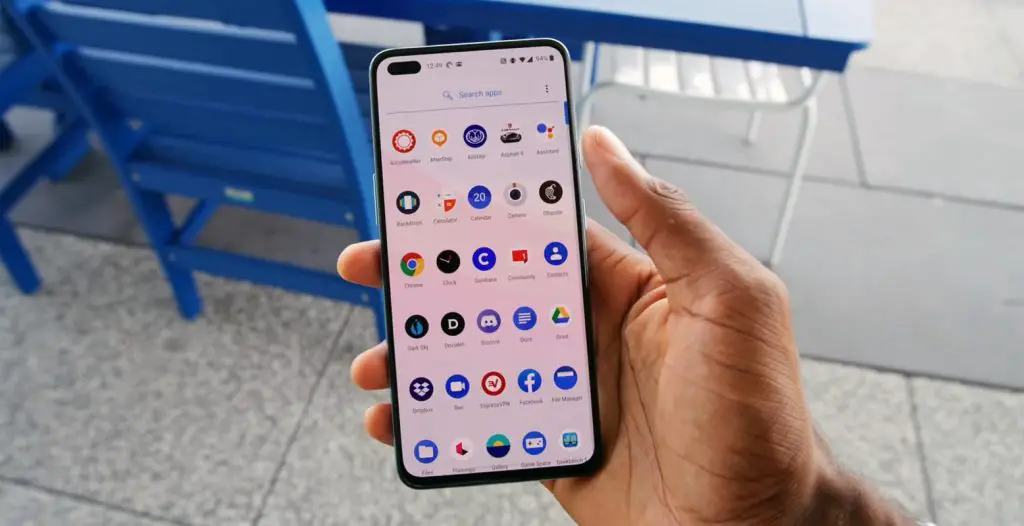 OnePlus Nord Apps Screen