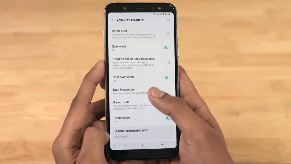 Samsung Galaxy A6+ 2018 Advanced Settings