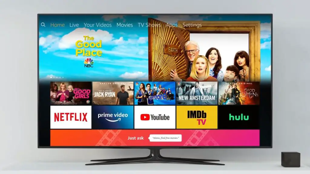 Amazon Fire TV with Cube Home Screen