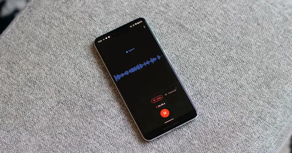 Google Recorder App Recording Audio