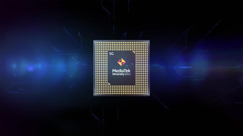 MediaTek Dimensity Processor 800U with Animation background