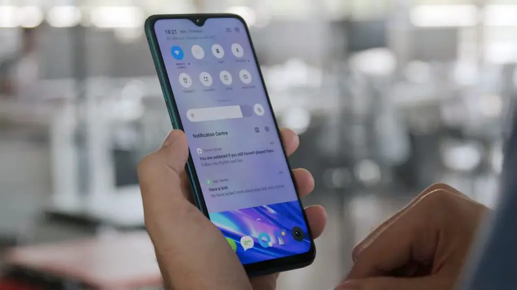 Realme 5 Pro Notification Bar