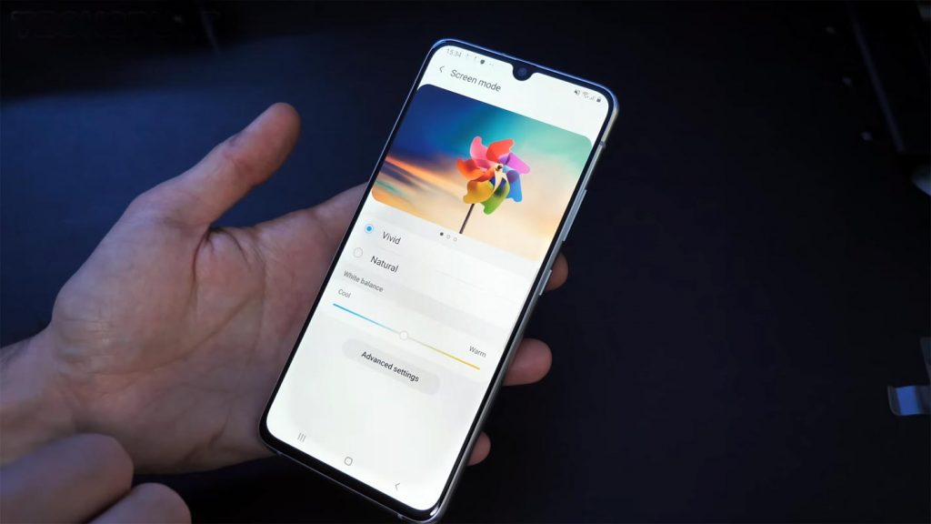 Samsung Galaxy A90 5G Color Mode Settings