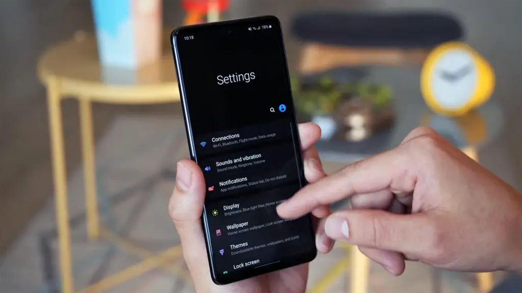 Samsung Galaxy Note 10 Lite Settings