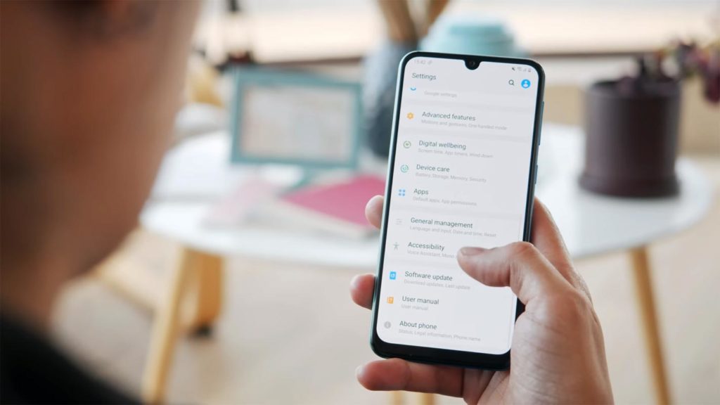 Samsung Galaxy M30s Android 11 Settings