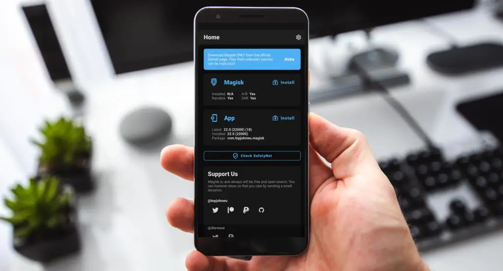 Magisk Manager V 22 0
