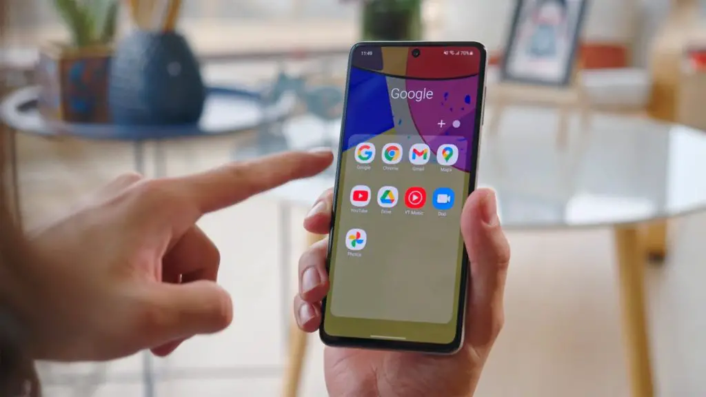Samsung Galaxy M51 Google Apps Screen