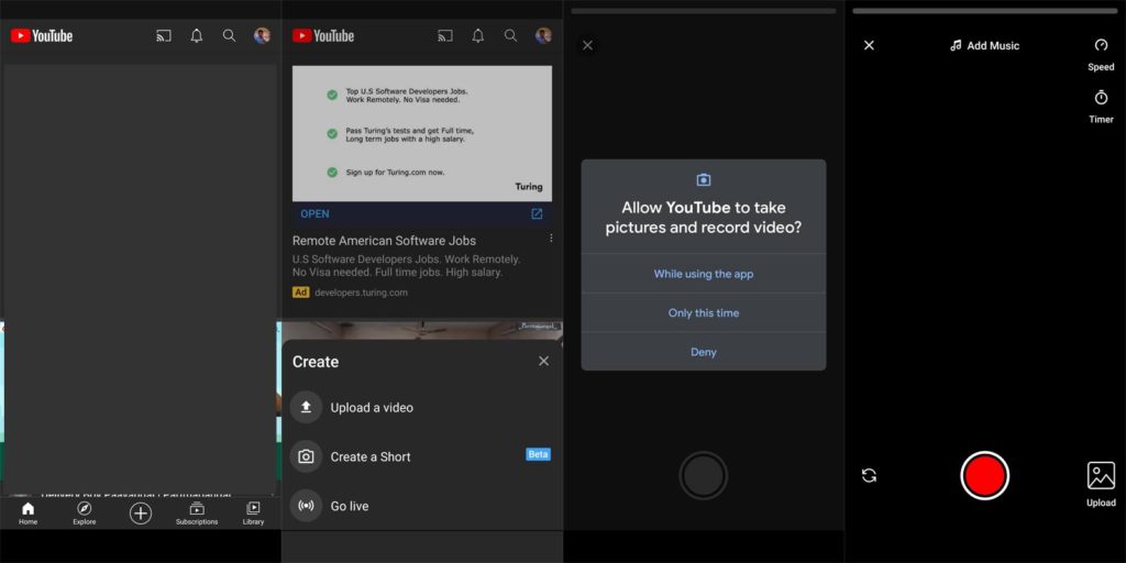 youtube shorts app download