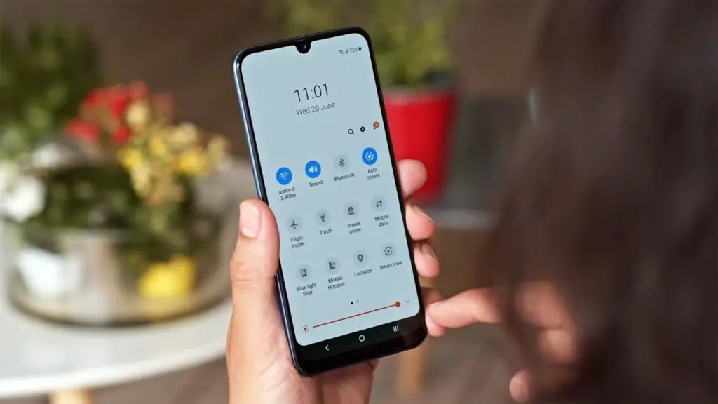 Samsung Galaxy A30 Android 11 Notification Screen