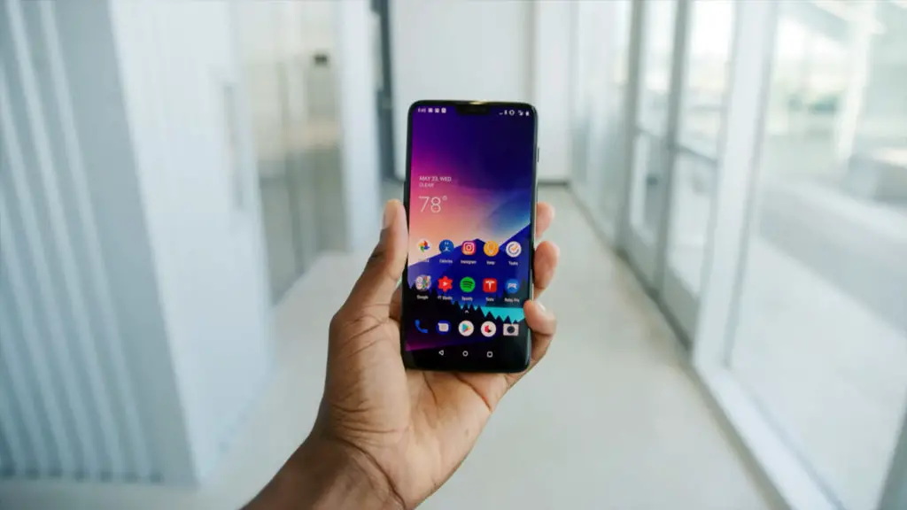 OnePlus 6 unlock screen