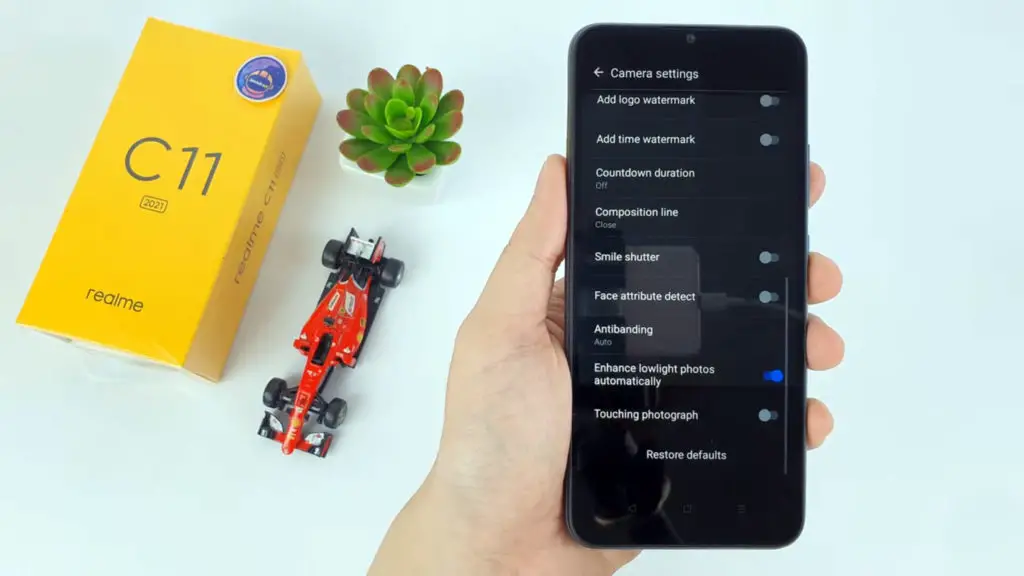Realme C11 (2021) camera settings