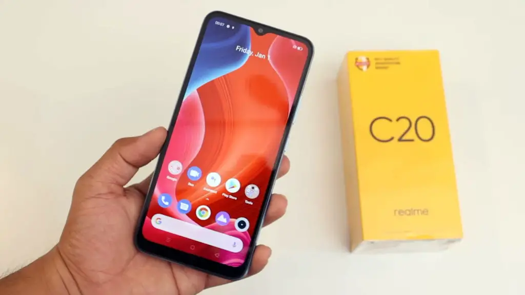 Realme C20 unlock screen