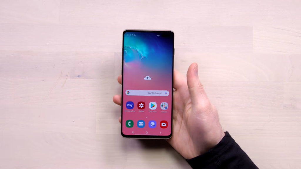 Samsung Galaxy S10+ unlock screen