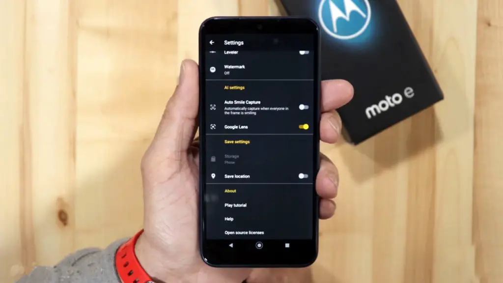 moto e 2020 settings image