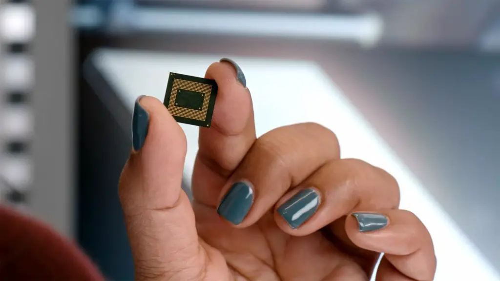 Google Tensor Chip in Hand