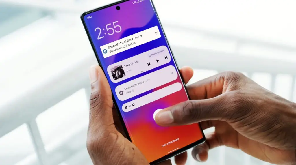 Doorbell Alert in Google Pixel 6 Android 12