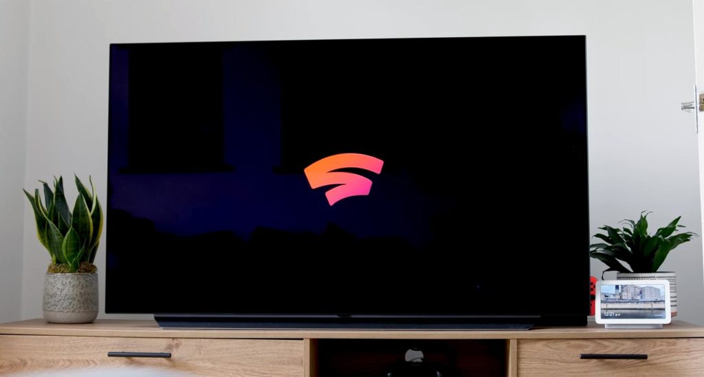 Google Stadia Start Screen in Android TV