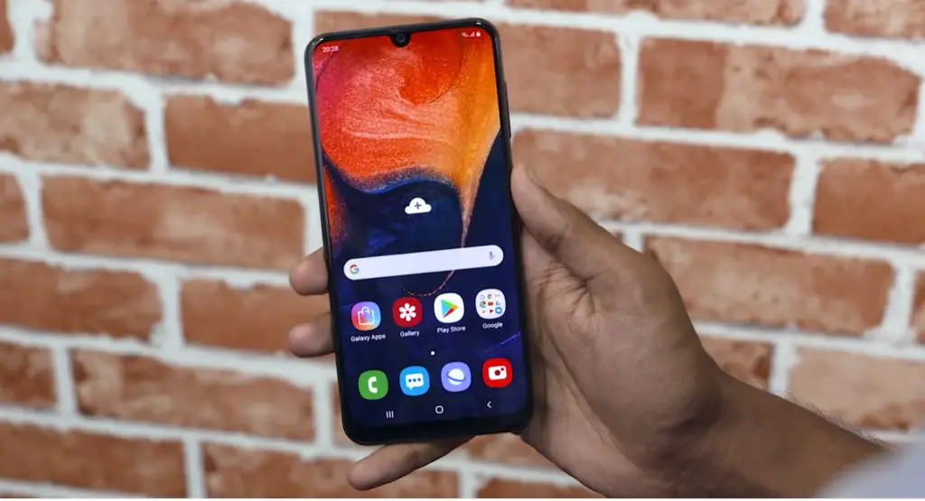 samsung galaxy a50 home screen