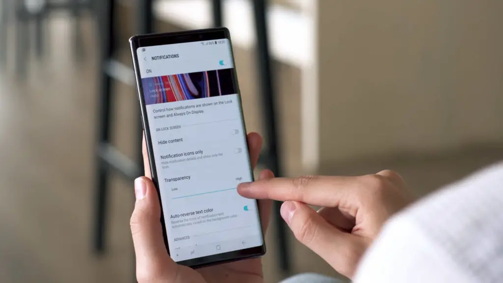 samsung galaxy note 9 notification settings