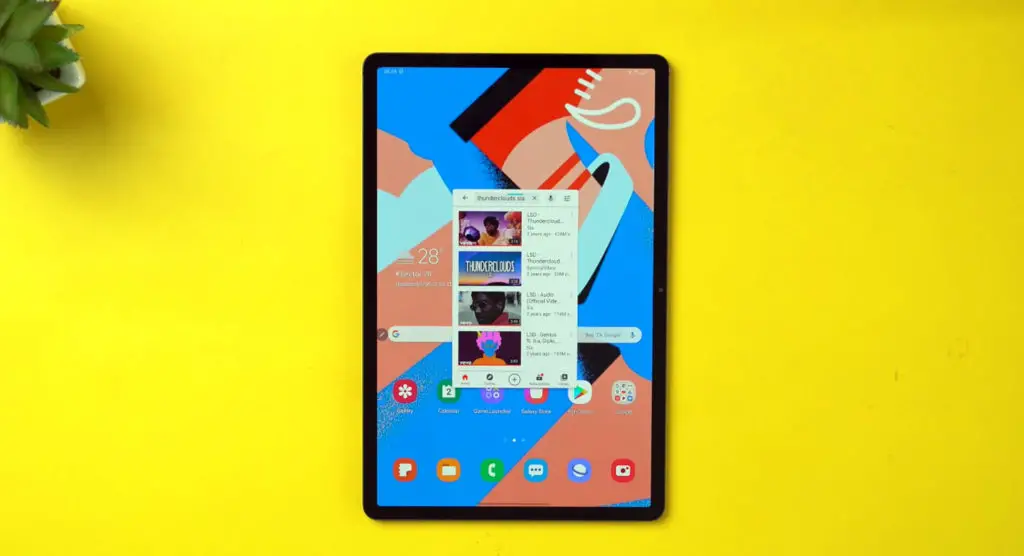 SAMSUNG GALAXY TAB S7 PLUS YOUTUBE