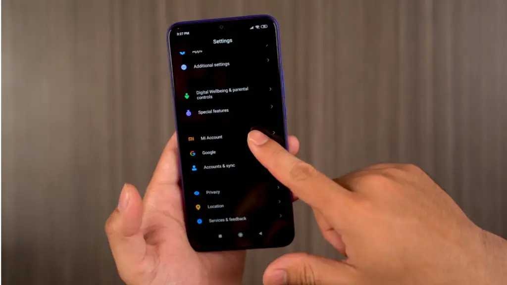 redmi 9 prime settings