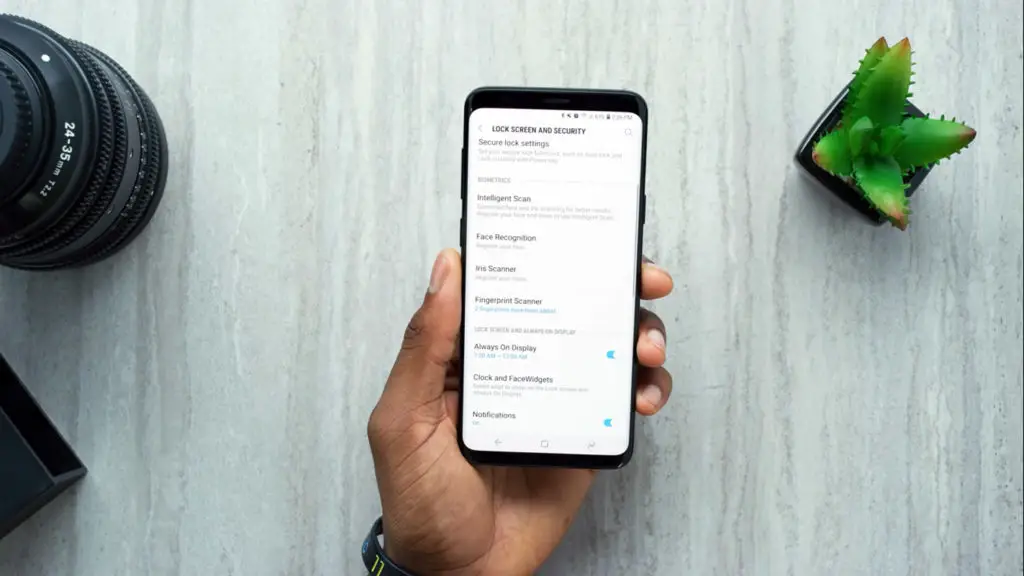 samsung galaxy s9 plus screen security