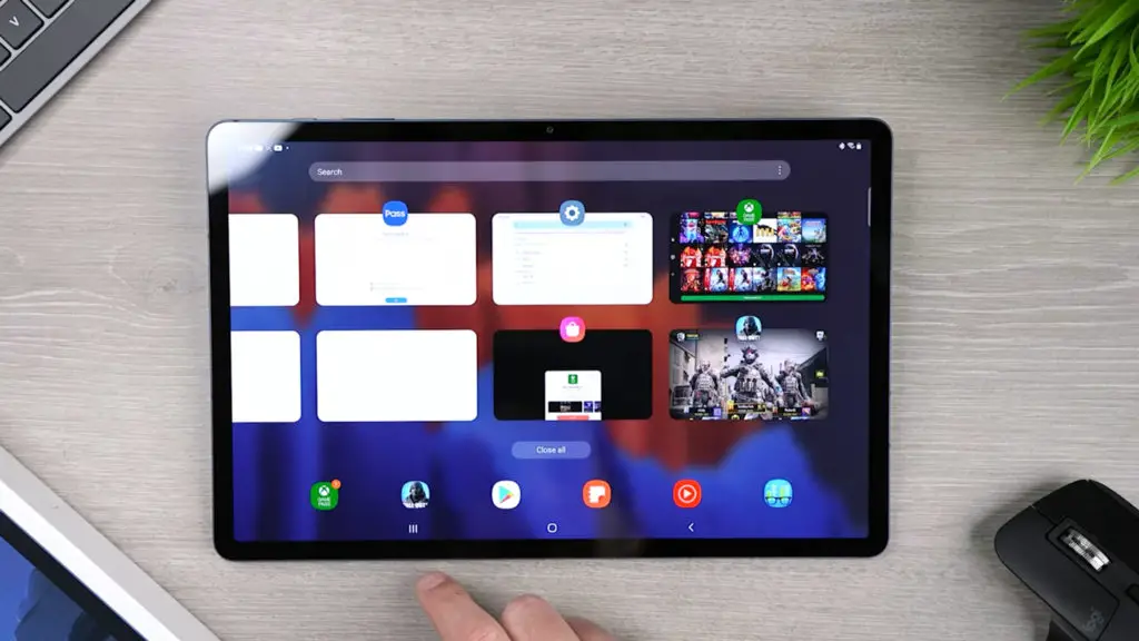 samsung galaxy tab s7 recent apps