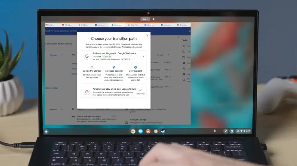 G Suite Legacy Plan Choose