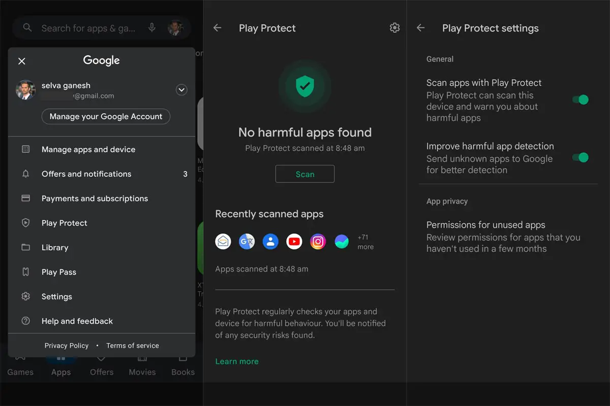 Google Play Store Protect Disable