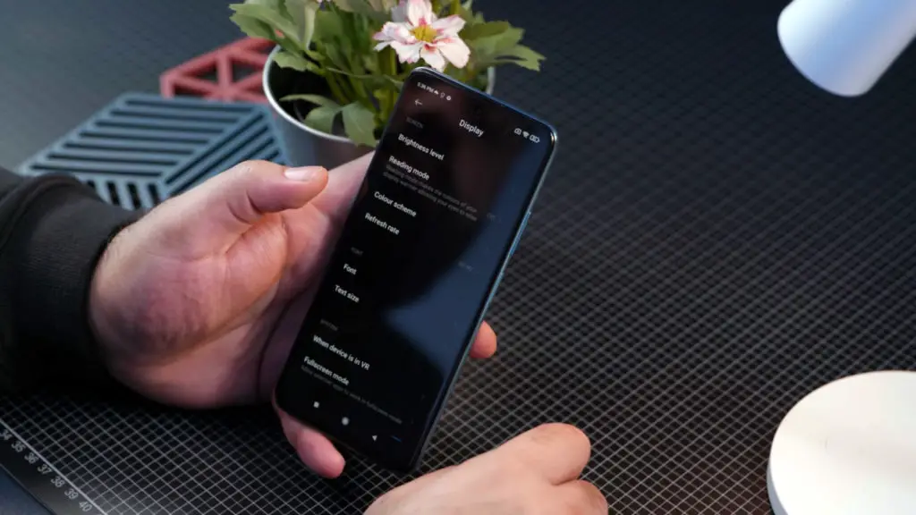 redmi note 11t 5g display settings